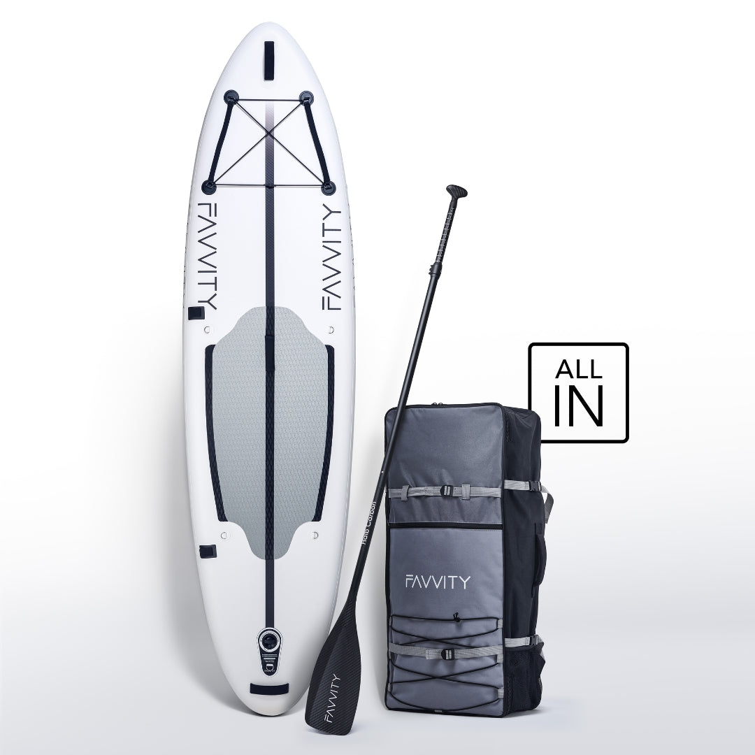 SUP Board Allrounder Comfort - Polarweiß - Stand Up Paddling Board