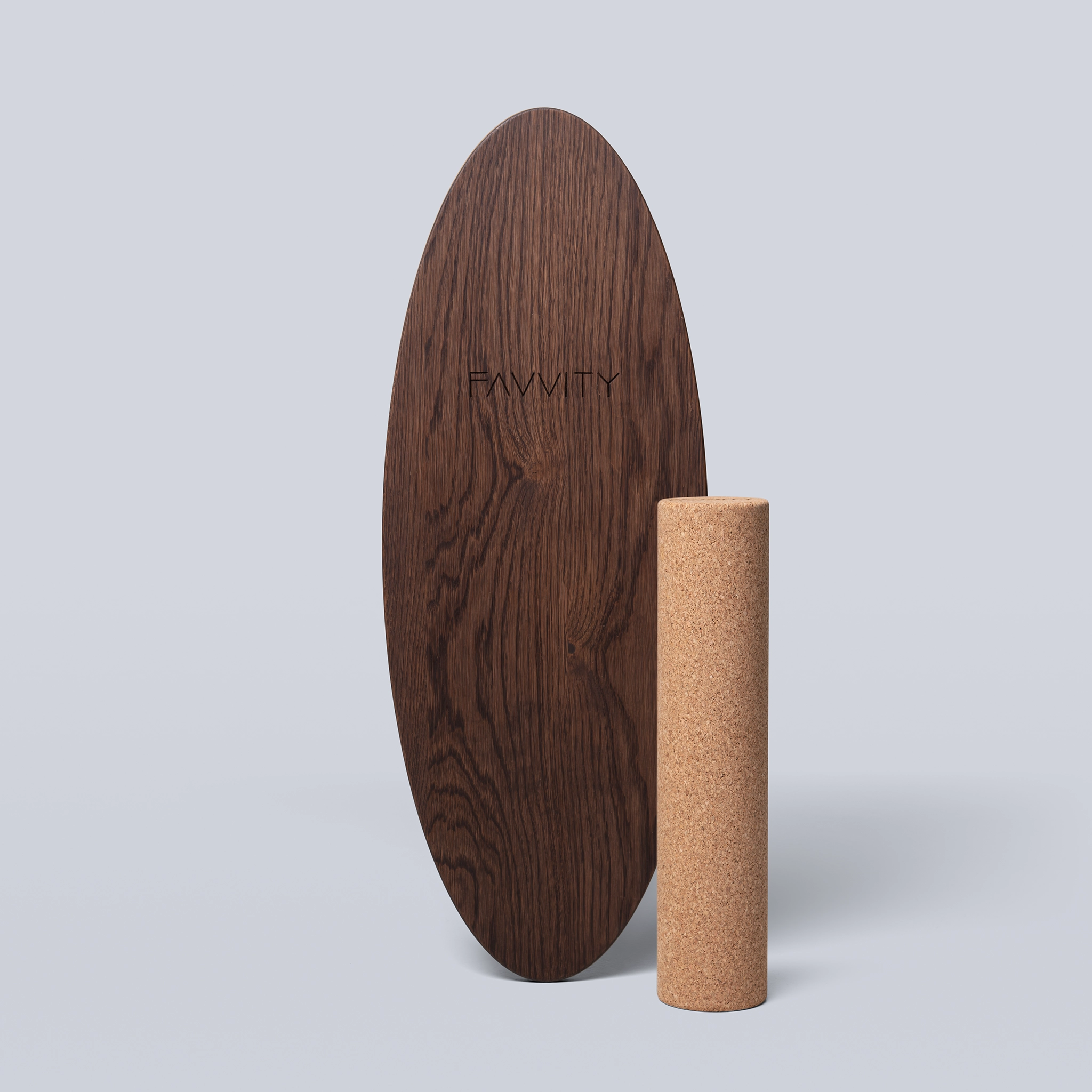 Balance Board aus Eichenholz