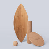 Balance Board Set aus Eichenholz