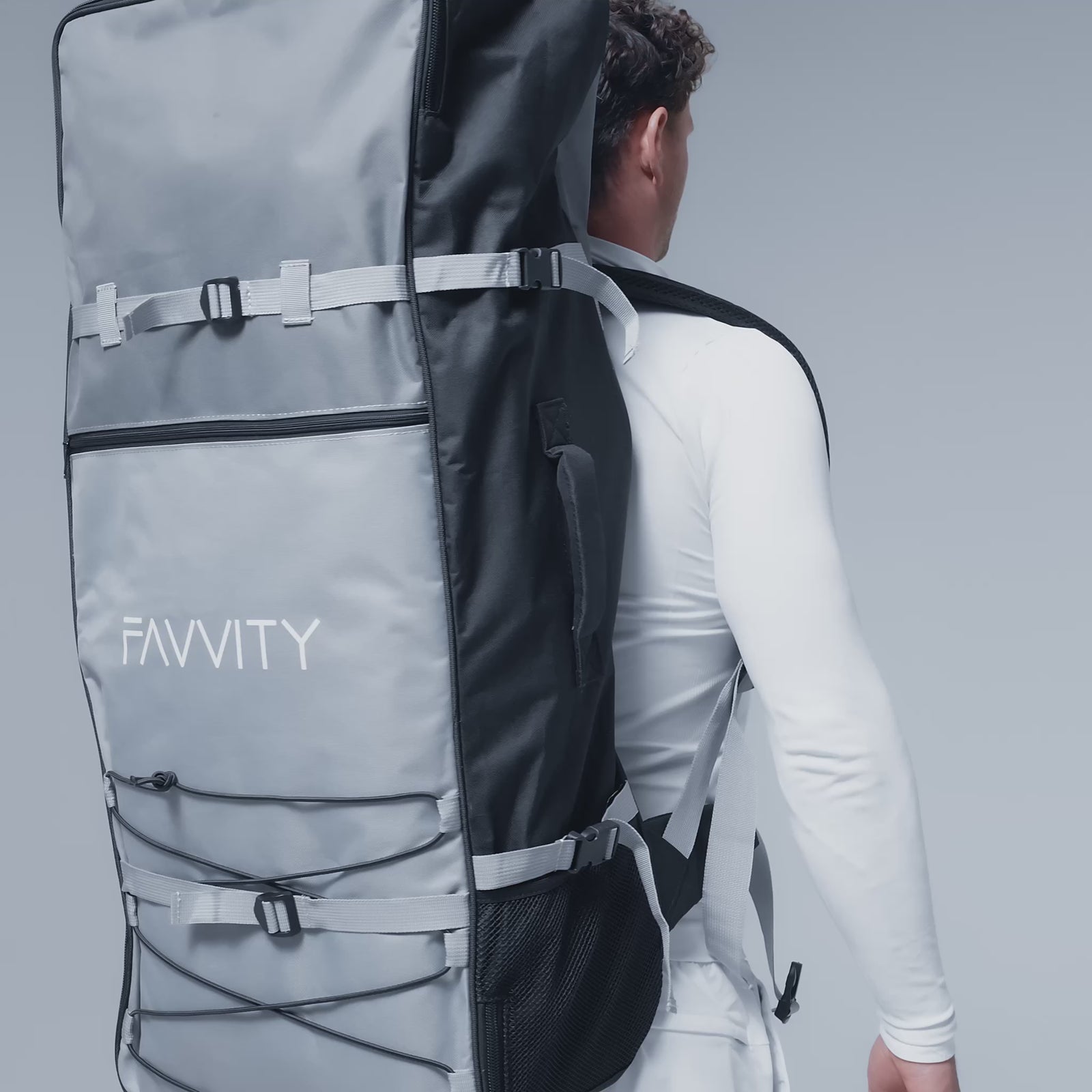 SUP Board Rucksack von hinten