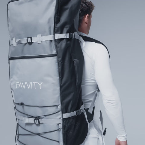 SUP Board Rucksack von hinten